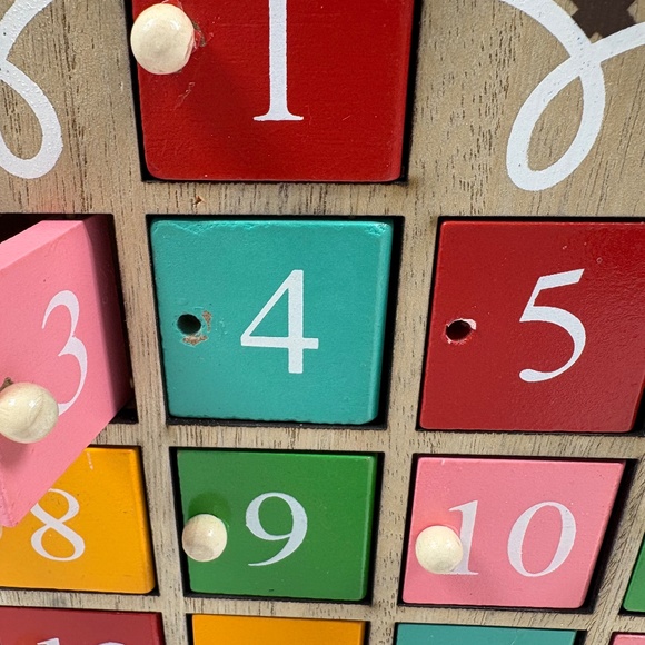 Wooden Christmas Advent Calendar. - Picture 4 of 9